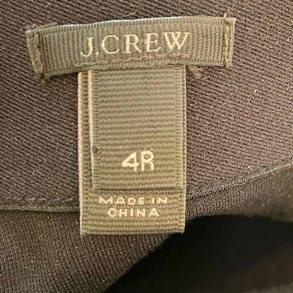 EUC J. Crew Black Pixie Pants Sz. 4 R - Picture 2 of 5